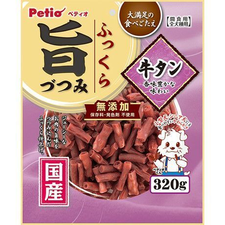 Petio - 旨 無添加鬆軟牛舌粒 狗小食 320g (W14252) (80505338)