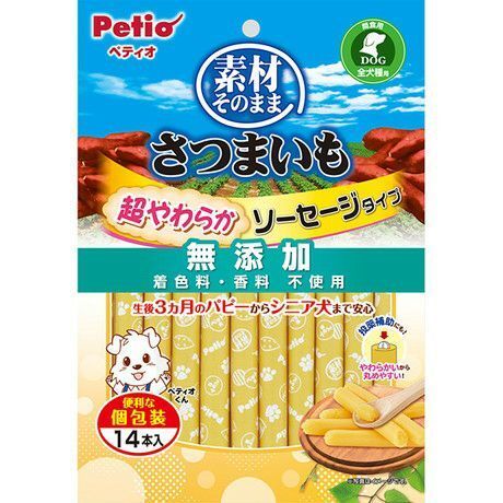 Petio - 素材 無添加 紅薯香腸 14條裝(W14264) (80505351)