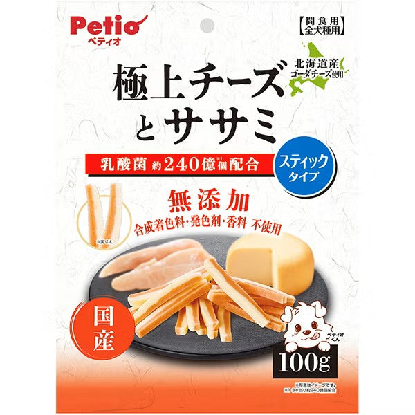 Petio - 極上 無添加 芝士雞胸肉條 狗小食100g (W14749) (80505353)