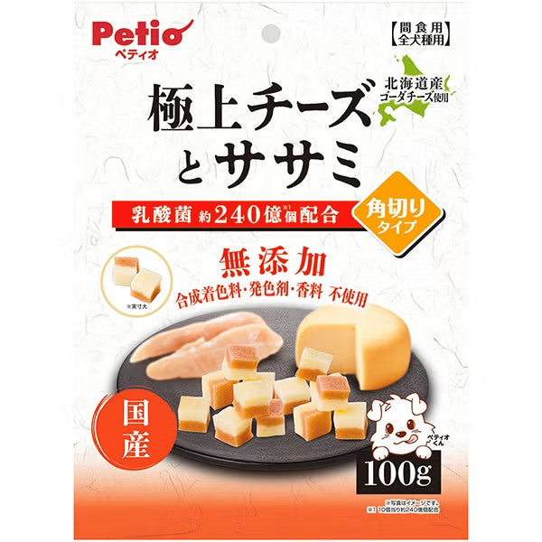 Petio - 極上 無添加 芝士雞胸肉粒粒 狗小食100g (W14751) (80505355)