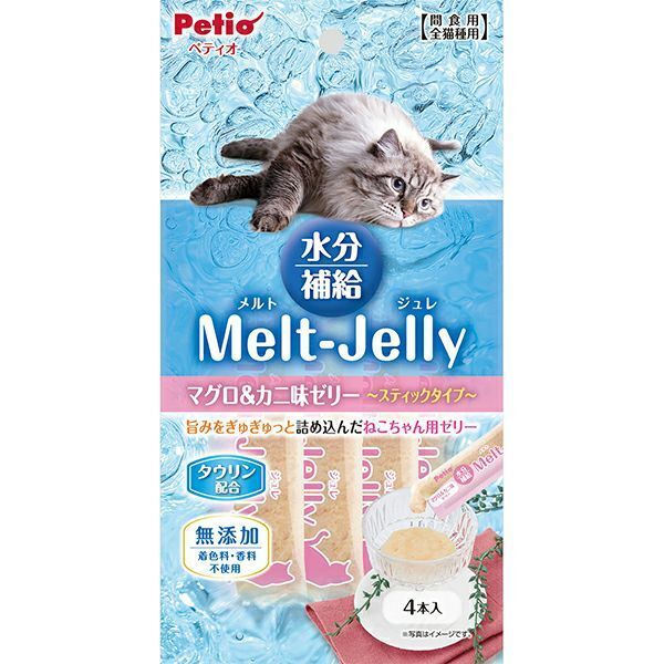 Petio - 吞拿魚+蟹味 補水唧唧果凍棒 (4支裝) (W14597) (80605704)