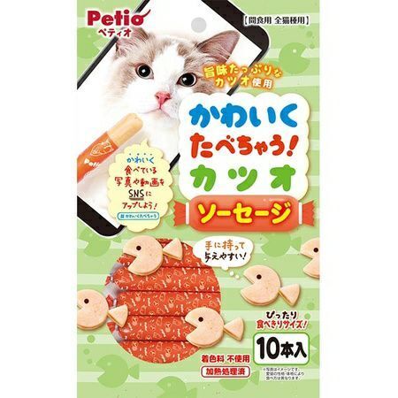 Petio - 鰹魚香腸10條裝 貓小食 (W13436) (80605718)