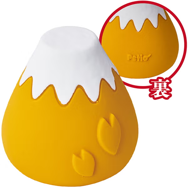 Petio - 犬雅系列 富士山造型乳膠玩具 (黃色富士) (W27943) (81606012)