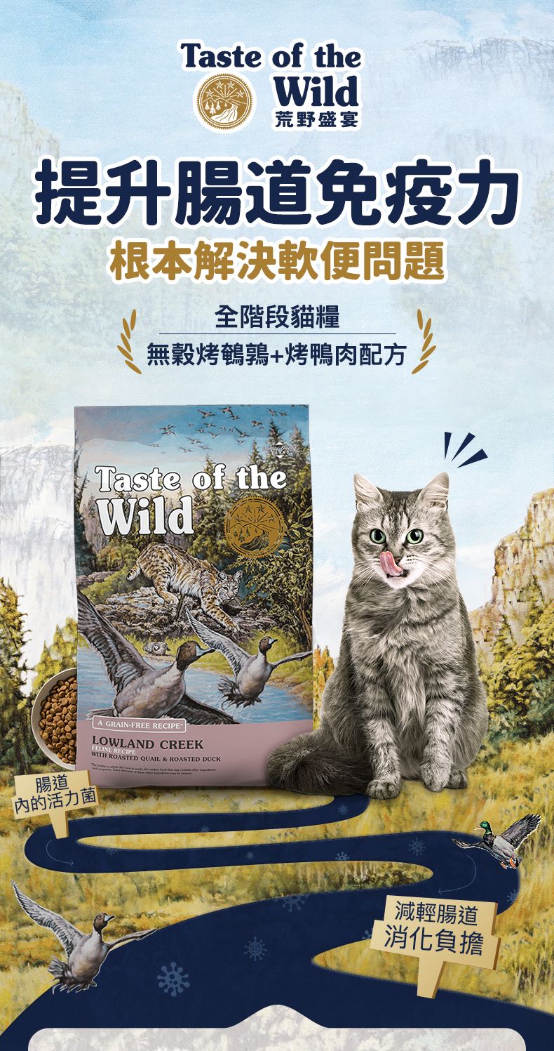 Taste of the Wild - #W60 TOW 無穀物鴨肉配方 (全貓糧)6.6KG (90202405)