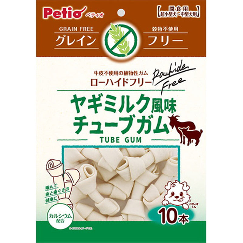 Petio - 低敏無穀物 山羊奶風味 植物性軟潔齒骨 狗小食10條裝 #A162 (W13560) (90502444)