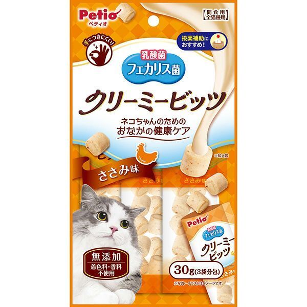 Petio - W13713 #B119 Meaty無添加雞胸肉味流心肉粒 (輔助喂藥 牛磺酸?DHA?EPA+)貓小食 10gx4小袋 (90602687)