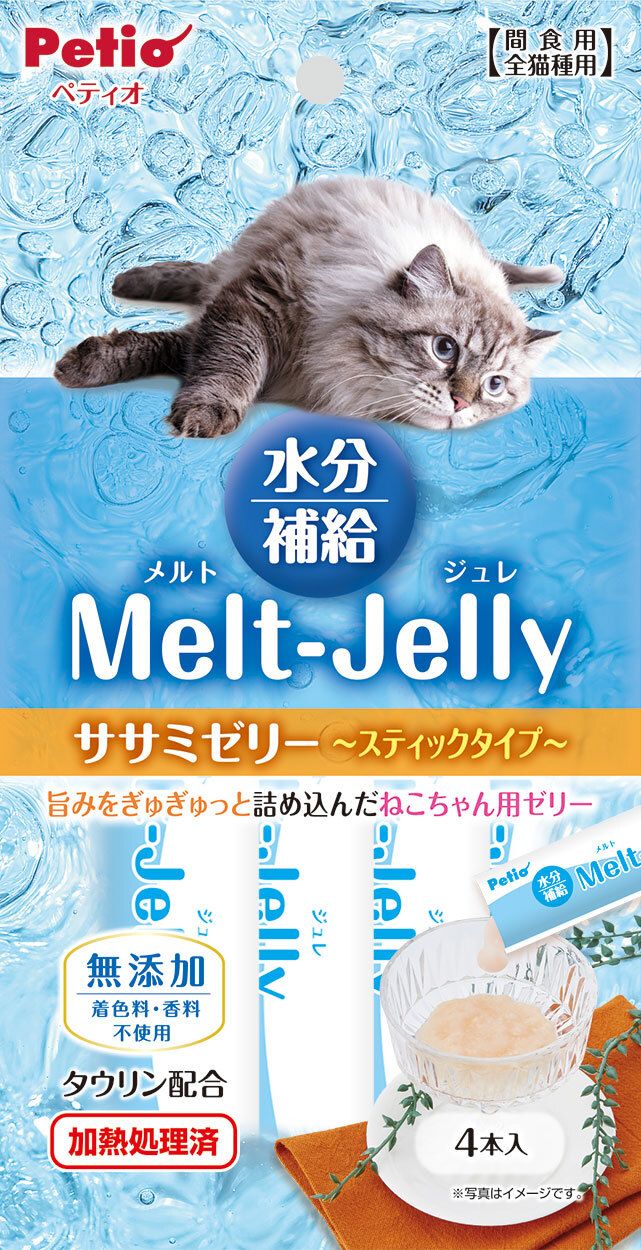 Petio - 無添加 保健補水雞柳肉啫喱條 (牛磺酸+) 貓小食 4條 (90603585)