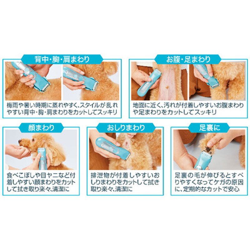 Petio - Self Trimmer寵物 無線防水電動剃毛器
帶4種限位梳
(27mm-USB充電版) (91602457)