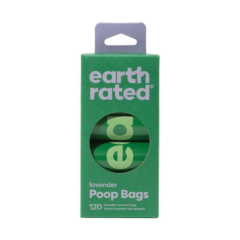 Earth Rated - 120個可降解撿便袋 (8卷補充裝) - 薰衣草味 (91603415)