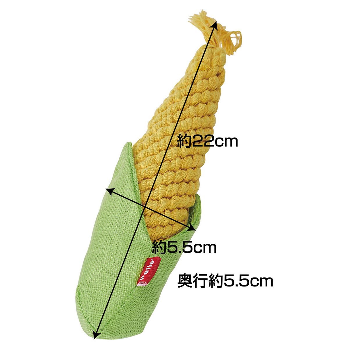 Petio - 磨牙潔齒 手工編織玉米狗玩具 (M) (91603603)