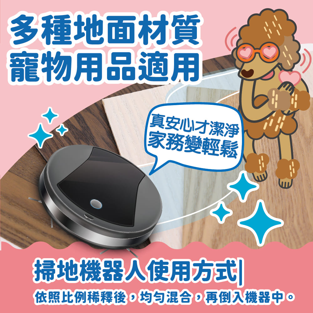 ODOUT - (狗用)地板清潔劑 (1L) X 12件 (91603850X12)