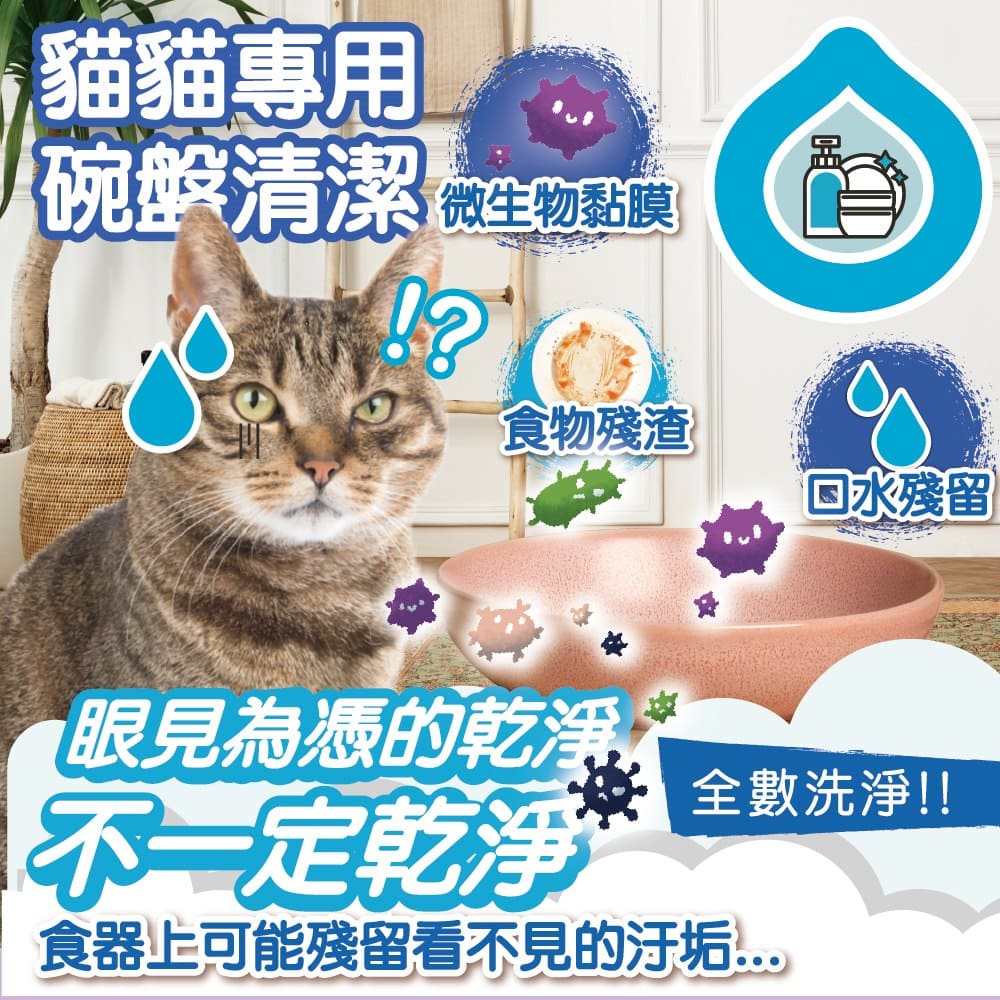 ODOUT - (貓用)食器洗滌劑 (0.5L) X 6件 (91603867X6)