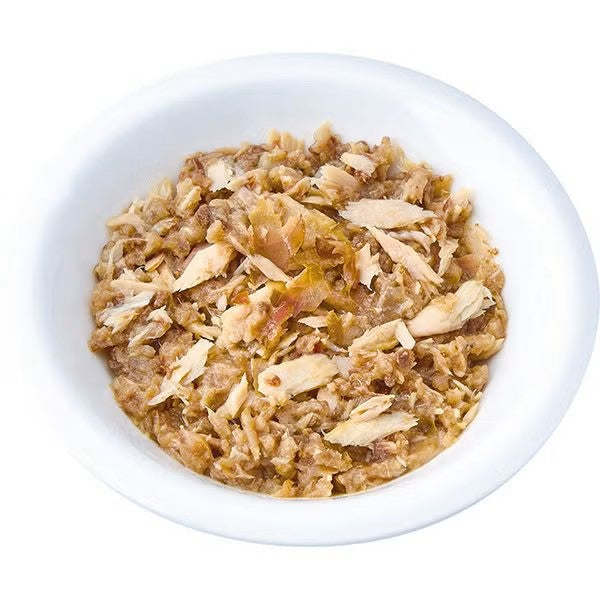 Petio - 無穀物 鰹魚+吞拿魚 +鰹魚片濕糧包 60g (W14654) (80405999)