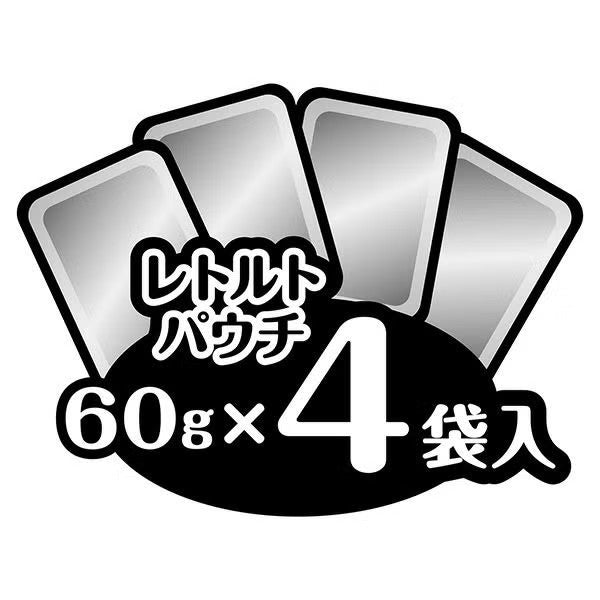 Petio - 無穀物 鰹魚+吞拿魚 +鰹魚片濕糧包 60g x4包 (W14655) (80405999X4)