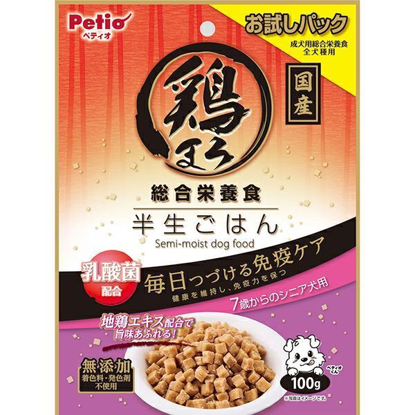 Petio - 濃郁雞肉丸子 綜合營養狗小食  (適合7歲以上犬隻)100g  (W14383)  (80505302)