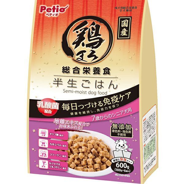 Petio - 濃郁雞肉丸子 綜合營養狗小食  (適合7歲以上犬隻)600g  (W14554)  (80505304)