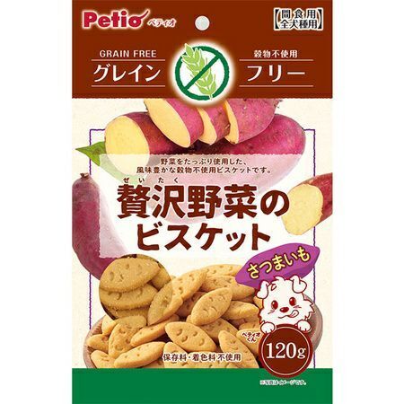 Petio - 無穀物紅薯蔬菜餅乾 120g (W13562) (80505332)