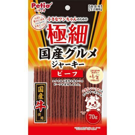 Petio - 極細 日本產牛肉條 狗小食 70g (W13518) (80505333)