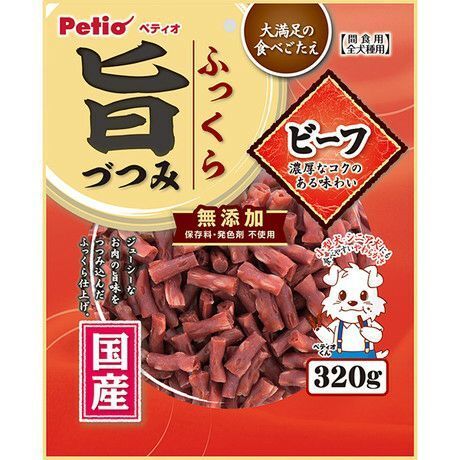 Petio - 旨 無添加鬆軟牛肉粒 狗小食 320g (W14251) (80505337)