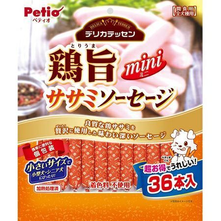 Petio - 鶏旨 雞肉味迷你香腸 36條裝 狗小食 (W13409) (80505340)