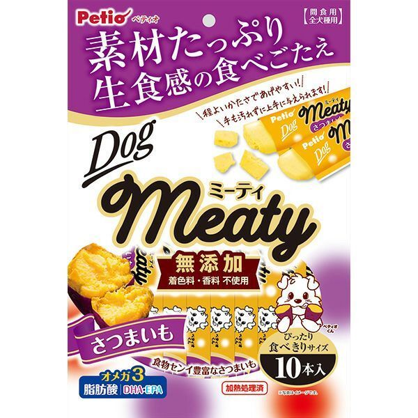 Petio - Meaty 紅薯條 10支裝 狗小食(W13675) (80505346)