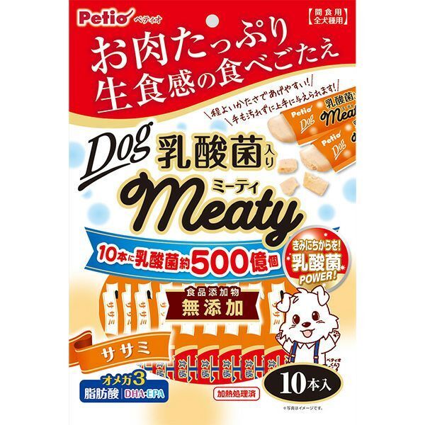 Petio - Meaty 雞胸肉條 (含乳酸菌) 10條裝 狗小食(W13605) (80505347)