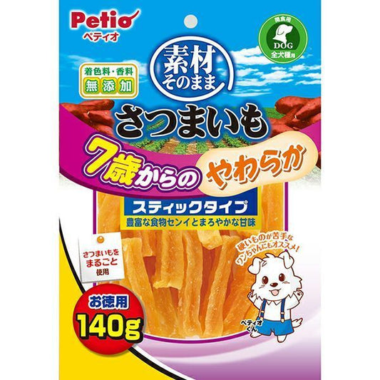 Petio - 素材 柔軟紅薯條 (適合老年犬) 狗小食140g(W14464) (80505349)