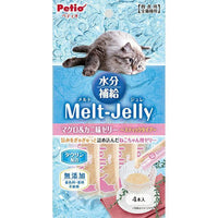 Petio - 吞拿魚+蟹味 補水唧唧果凍棒  (4支裝)  (W14597)  (80605704)