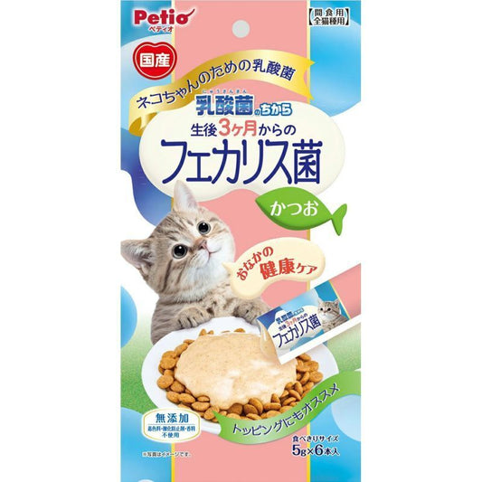 Petio - 乳酸菌 鰹魚肉泥  (6支裝) 貓小食  (W14429)  (80605707)