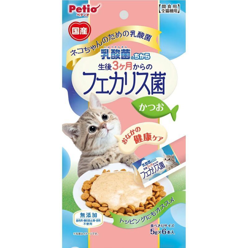 Petio - 乳酸菌 鰹魚肉泥  (6支裝) 貓小食  (W14429)  (80605707)