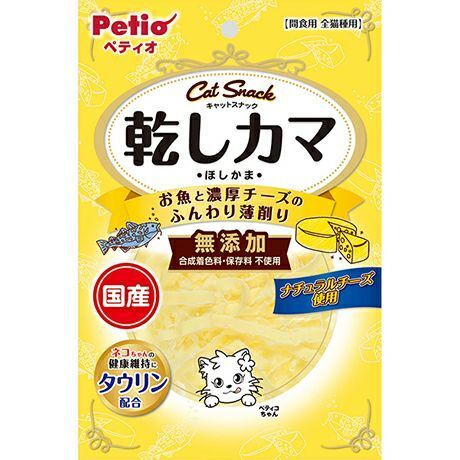Petio - 無添加魚+濃厚芝士鬆軟薄切 貓小食 20g (W14309) (80605716)