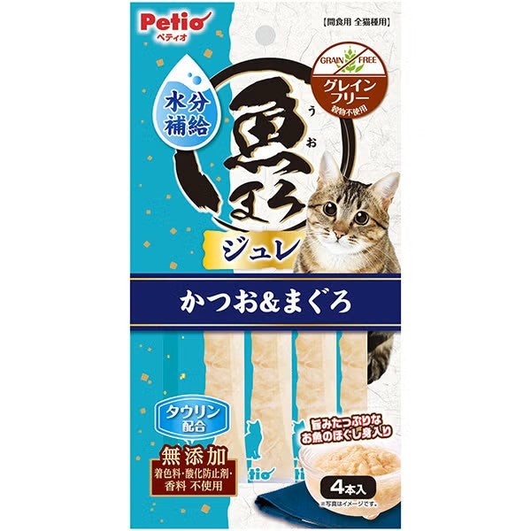 Petio - 水分補給果凍肉泥條 (鏗魚+吞拿魚味) 貓小食 (4支裝) (W14678) (80605724)
