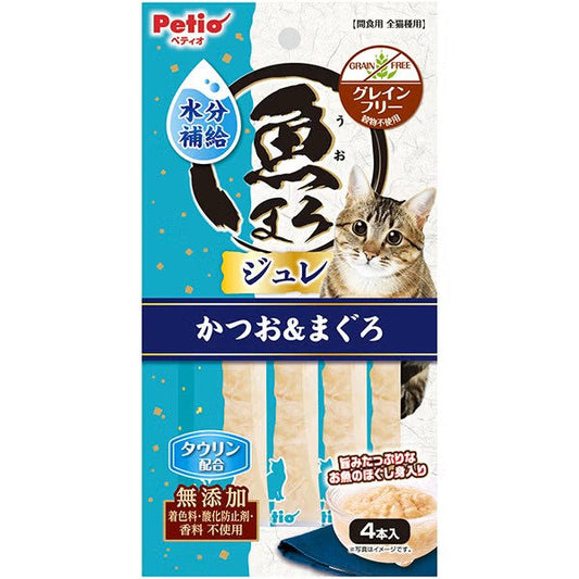 Petio - 水分補給果凍肉泥條 (鏗魚+吞拿魚味) 貓小食 (4支裝) (W14678) (80605724)