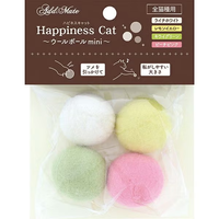 Petio - Add.Mate Happiness Cat 羊毛球迷你玩具 (4個入套裝) (A27793) (81606026)