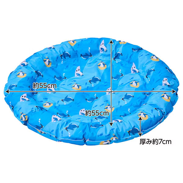 Petio - 涼爽圓形凝膠寵物床 企鵝款 (W27833) (81606031)