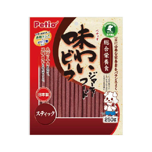 Petio - 綜合營養 日本產濃郁牛肉條 (腸胃健康)狗小食 250g #A169 (W12469)  (90502539)