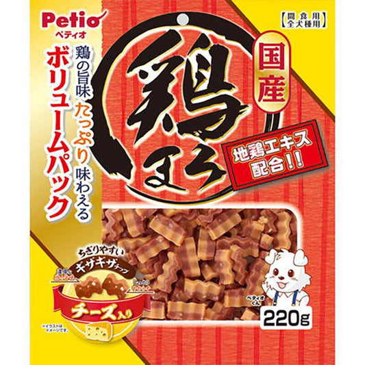 Petio - W14048 #A63Petio 日本產 濃郁蒸雞肉+芝士波浪條 220g  (90503106)