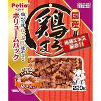 Petio - W14049 #A64Petio 日本產 濃郁蒸雞肉+甘薯波浪條 220g  (90503107)