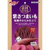 Petio - 天然原味 香甜柔軟極細紫薯條 狗小食 100g  (90503493)
