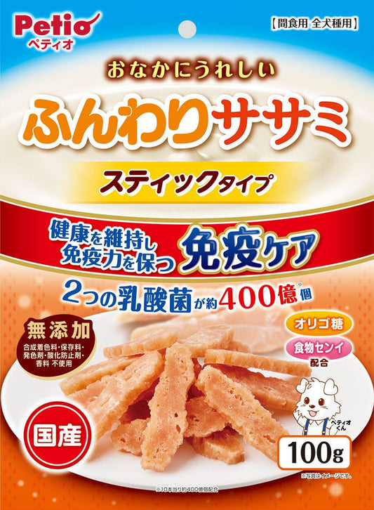 Petio - 日本產無添加 柔軟雞柳條 (+乳酸菌) 狗小食 100g  (90503559)