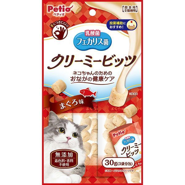 Petio - W13714 #B120 Meaty無添加吞拿魚味流心肉粒 (輔助喂藥 牛磺酸?DHA?EPA+)貓小食 10gx4小袋  (90602688)