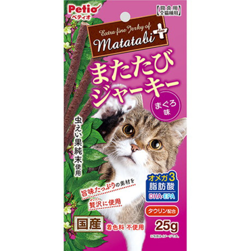 Petio - W13810#B133 日本產 木天蓼吞拿魚肉條 皮毛護理  (牛磺酸?DHA?EPA+) 貓小食 25g  (90602911)