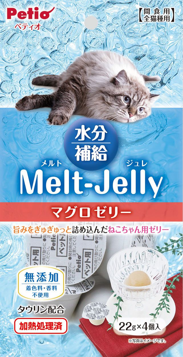 Petio - 無添加 保健補水吞拿啫喱 (牛磺酸+)貓小食 (22g×4個)  (90603580)