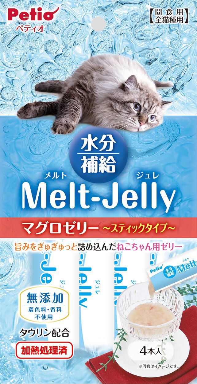 Petio - 無添加保健補水鰹魚啫喱條 (牛磺酸+) 貓小食 4條  (90603584)
