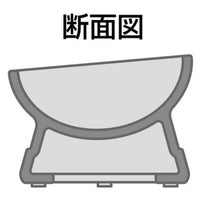 Petio - A26513 #F157 Add Mate 斜口陶瓷高腳防滑狗碗 S (藍底)  (91502701)