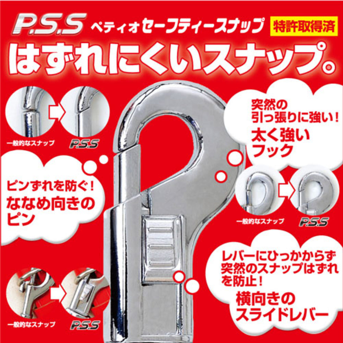 Petio - W23840 #J13 Petio紅色時尚伸縮拖帶 (大)  (91600871)