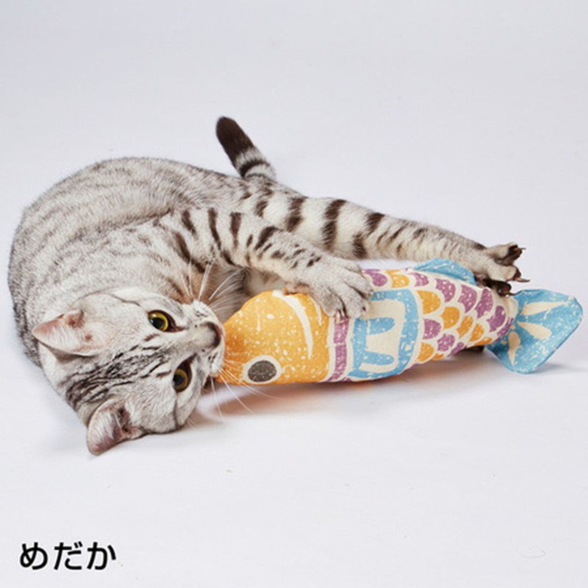 Petio - A25880 #G94 Add Mate木版風貓貓踢踢公仔  (青鳉魚)  (91602260)