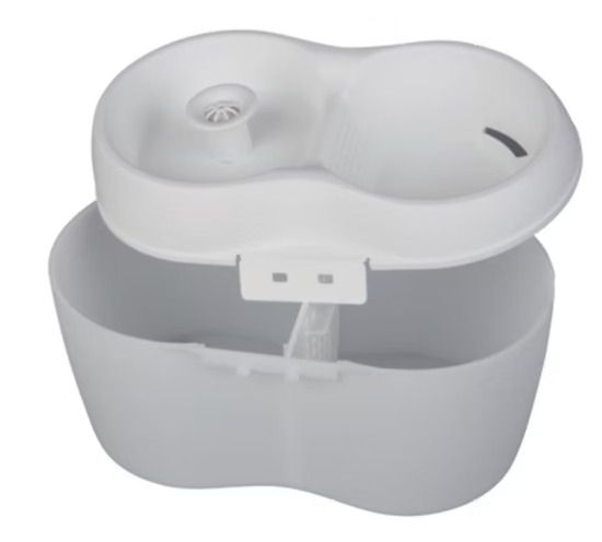 H2O - 2L 新款 活性碳除口氣寵物飲水機 (USB 插頭, 綠+灰) (554568) (91602285)