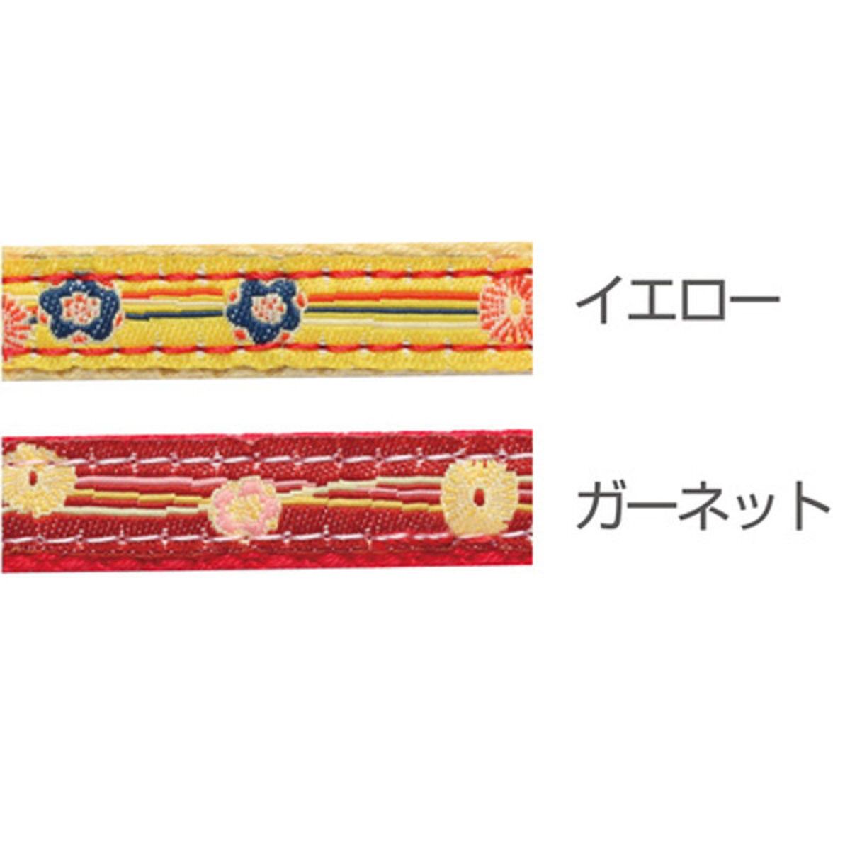 Petio - W55997 #J65 Petio猫小町和風胸帶牽引繩 (黃色櫻花)  (91602368)