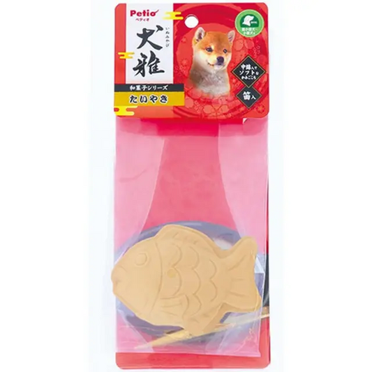 Petio - W25906 Petio 犬雅和菓子系列柔軟乳膠狗玩具 (鯛魚燒)  (91602534)
